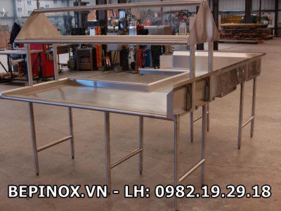 Bàn Inox chữ U