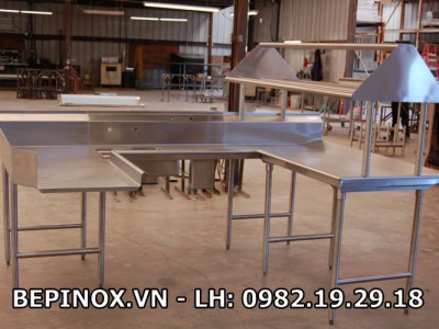 Bàn chữ U Inox