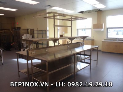 Bàn Inox 2 giá dưới
