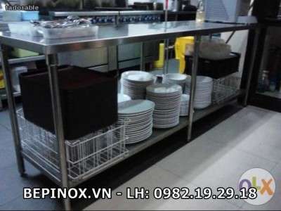 Bàn Inox 6 chân