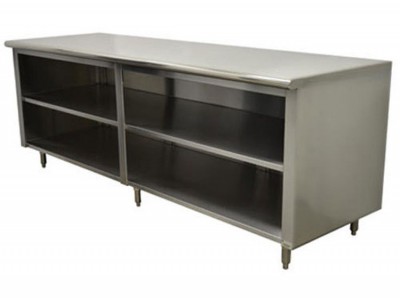 Quầy inox dài không cửa