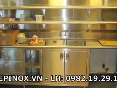 Sản xuất tủ bếp inox